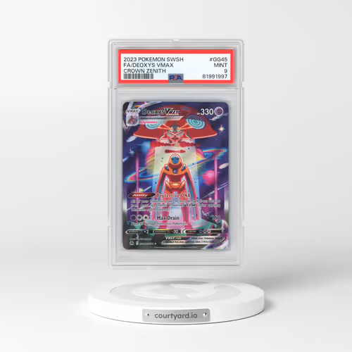2023 Pokémon Sword and Shield Crown Zenith #GG45 Deoxys Vmax - Full Art (PSA 9 MINT)