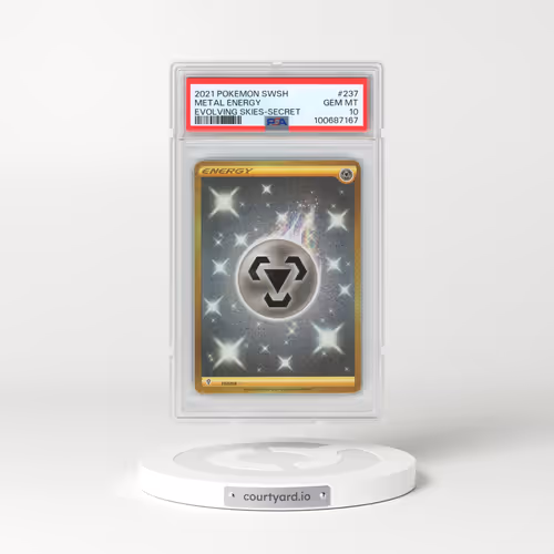 2021 Pokémon Sword & Shield Evolving Skies #237 Metal Energy - Secret (PSA 10 GEM MINT)