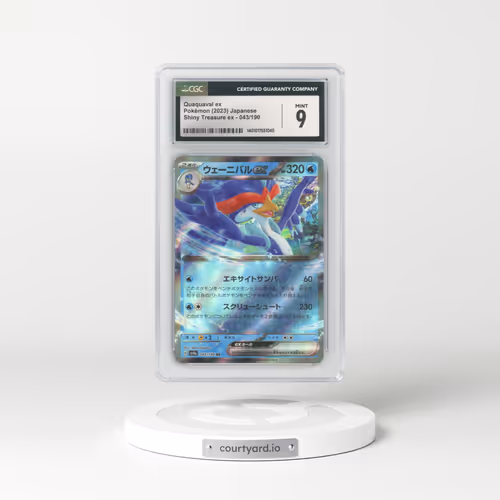 2023 Shiny Treasure ex #043/190 Quaquaval ex - Holo (CGC 9 MINT)