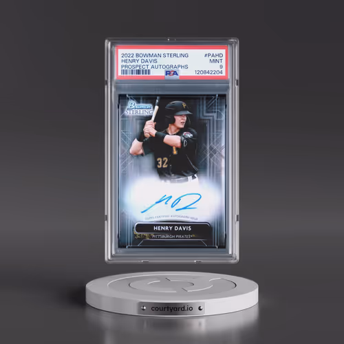 2022 Bowman Sterling Prospect Autographs #PAHD Henry Davis (PSA 9 MINT)