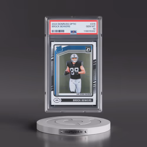 2024 Panini Donruss Optic #215 Brock Bowers (PSA 10 GEM MINT)