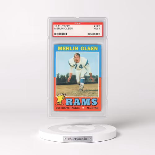 1971 Topps #125 Merlin Olsen (PSA 7 NM)