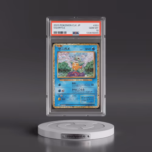 2023 Pokémon Clk-Trading Card Game Classic Blastoise & Suicune EX Deck #001 Squirtle (PSA 10 GEM MIN