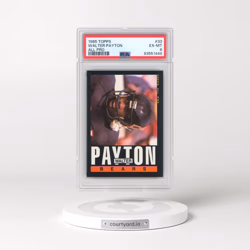 1985 Topps #33 Walter Payton - All Pro (PSA 6 EX-MT)