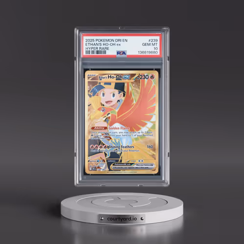 2025 Pokémon Dri EN-Destined Rivals #239 Ethan's HO-Oh EX - Holo Hyper Rare (PSA 10 GEM MINT)