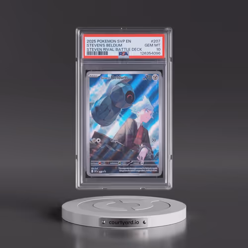 2025 Pokémon Svp EN-SV Black Star Promo #207 Steven's Beldum - Steven Rival Battle Deck (PSA 10 GEM