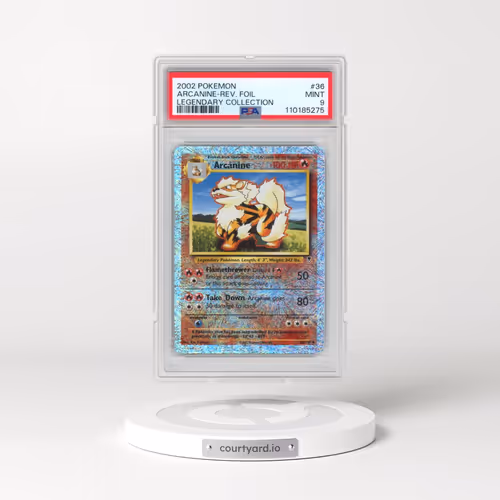 2002 Pokémon Legendary Collection #36 Arcanine - Reverse Foil (PSA 9 MINT)