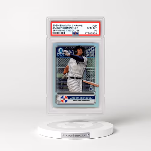 2020 Bowman Chrome Spanning the Globe #JD Jasson Dominguez (PSA 10 GEM MINT)