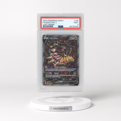 2022 Pokémon Sword & Shield Lost Origin #186 Giratina V - Holo Full Art (PSA 9 MINT)
