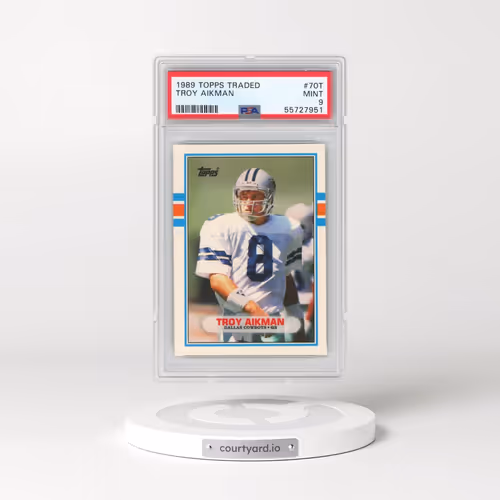 1989 Topps Traded #70T Troy Aikman (PSA 9 MINT)
