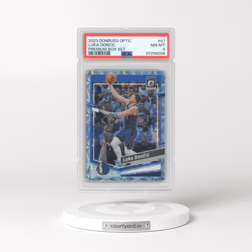 2023 Panini Donruss Optic #67 Luka Doncic - Premium Box Set (PSA 8 NM-MT)