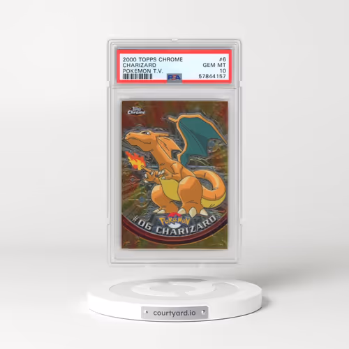 2000 Topps Chrome Pokémon T.V. #6 Charizard (PSA 10 GEM MINT)