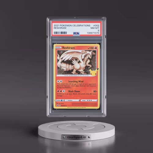 2021 Pokémon Celebrations #002 Reshiram (PSA 8 NM-MT)