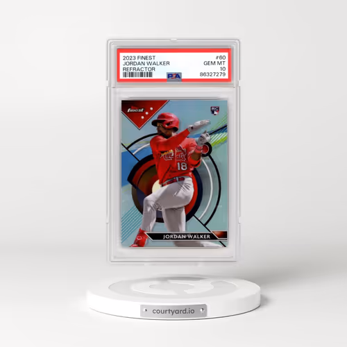 2023 Topps Finest #60 Jordan Walker - Refractor (PSA 10 GEM MINT)