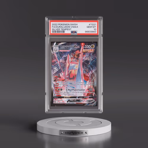 2022 Pokémon Sword & Shield Silver Tempest #TG21 Duraludon Vmax - Full Art (PSA 10 GEM MINT)