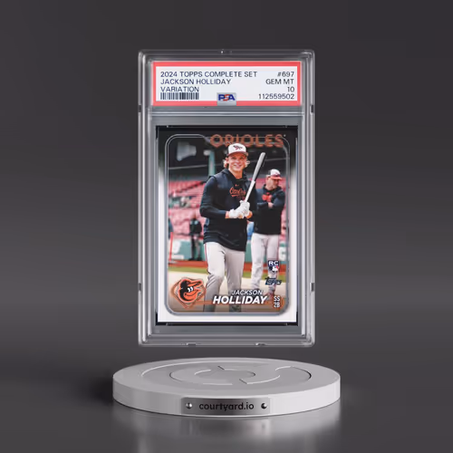 2024 Topps Complete Set #697 Jackson Holliday - Variation (PSA 10 GEM MINT)