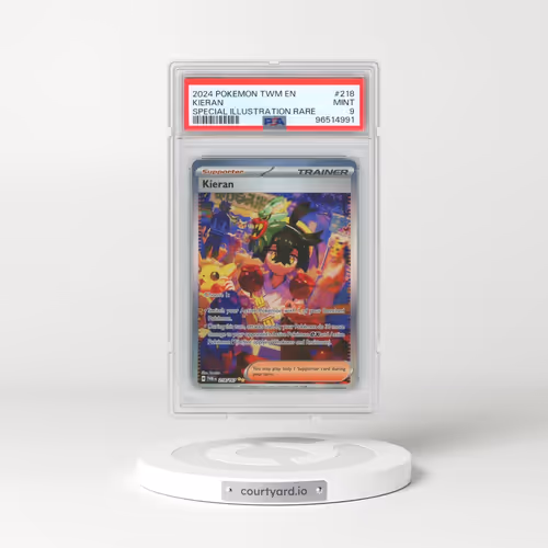 2024 Pokémon Twm EN-Twilight Masquerade #218 Kieran - Special Illustration Rare (PSA 9 MINT)