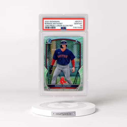 2023 Bowman Chrome Prospects #BCP71 Roman Anthony - Lunar Glow Refractor (PSA 10 GEM MINT)