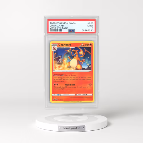 2020 Pokémon Sword & Shield Vivid Voltage #025 Charizard (PSA 9 MINT)