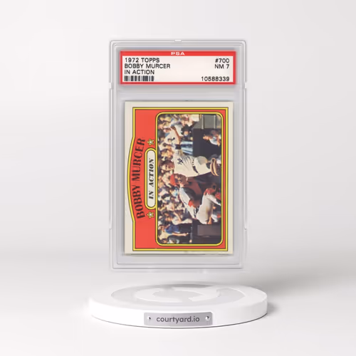 1972 Topps #700 Bobby Murcer - In Action (PSA 7 NM)