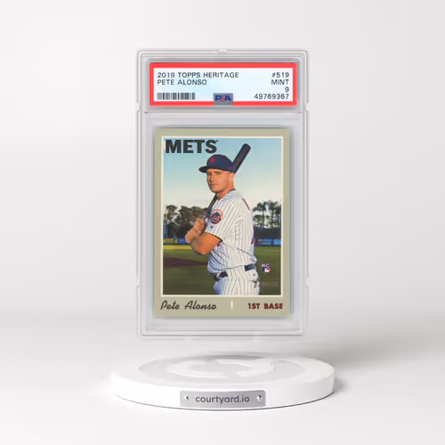 2019 Topps Heritage #519 Pete Alonso (PSA 9 MINT)