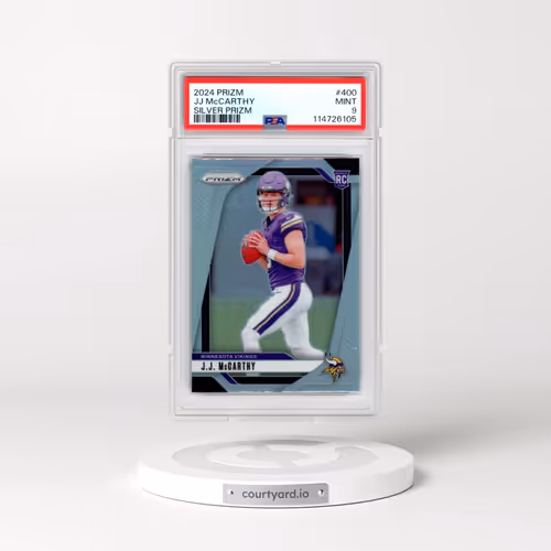 2024 Panini Prizm #400 JJ McCarthy - Silver Prizm (PSA 9 MINT)