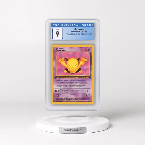 2000 Team Rocket #54/82 Drowzee - 1st Edition 1st Edition (CGC 9 MINT)