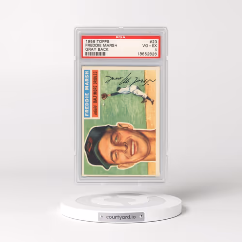 1956 Topps #23 Freddie Marsh - Gray Back (PSA 4 VG-EX)