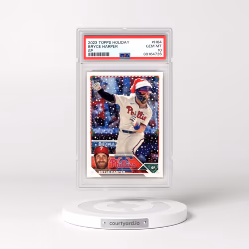 2023 Topps Holiday #H84 Bryce Harper - SP (PSA 10 GEM MINT)