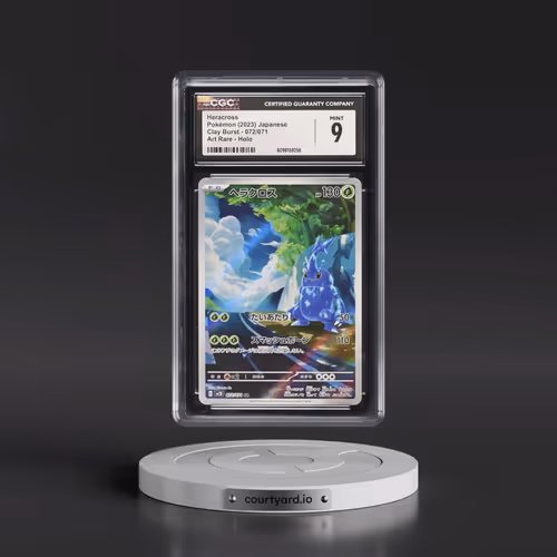 2023 Pokémon Sv2d-Clay Burst #072 Heracross - Art Rare (CGC 9 MINT)