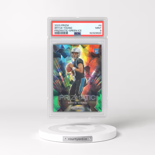 2023 Panini Prizm Prizmatic #4 Bryce Young - Green Ice (PSA 9 MINT)