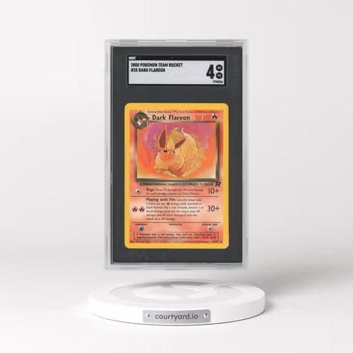 2000 Pokémon Team Rocket #35 Dark Flareon (SGC 4 VG-EX)