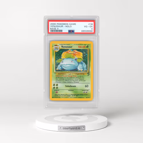 2000 Pokémon Game Base II #18 Venusaur - Holo (PSA 4 VG-EX)