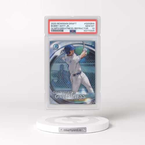 2020 Bowman Draft Glimpses of Greatness #GOGBW Bobby Witt Jr. - Refractor (PSA 10 GEM MINT)