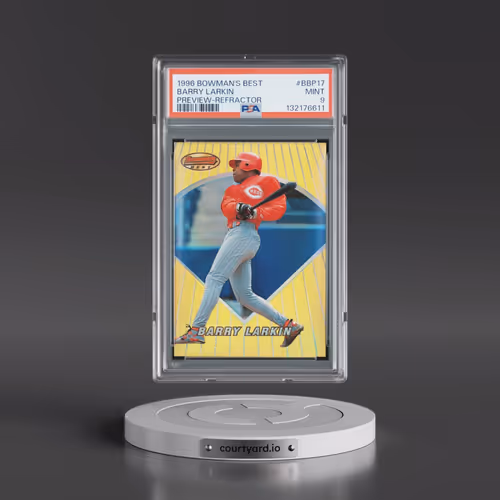 1996 Bowman's Best Preview #BBP17 Barry Larkin - Refractor (PSA 9 MINT)