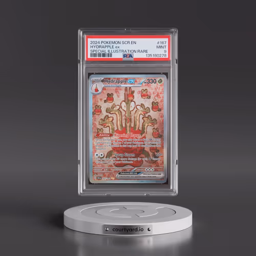 2024 Pokémon Scr EN-Stellar Crown #167 Hydrapple EX - Holo Special Illustration Rare (PSA 9 MINT)
