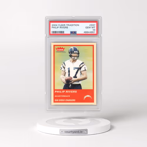 2004 Fleer Tradition #337 Philip Rivers (PSA 10 GEM MINT)