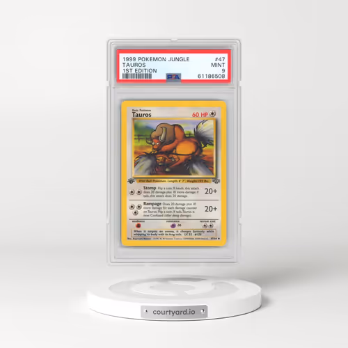 1999 Pokémon Jungle #47 Tauros - 1st Edition (PSA 9 MINT)