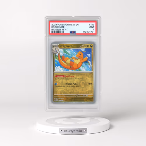 2023 Pokémon Mew EN-151 #149 Dragonite - Reverse Holo (PSA 9 MINT)