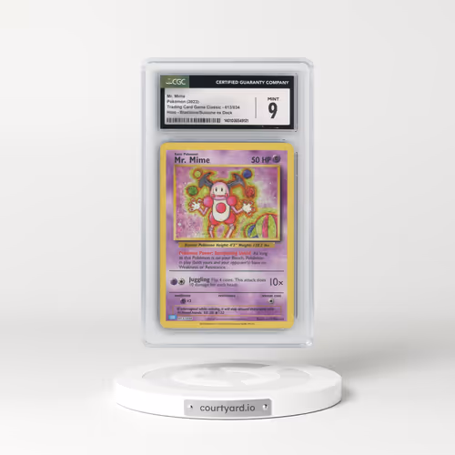 2023 Trading Card Game Classic - CLV, CLC, CLB #013/034 Mr. Mime - Blastoise & Suicune ex Deck - CLB Holo (CGC 9 MINT)