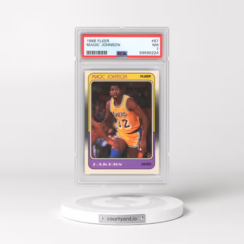 1988 Fleer #67 Magic Johnson (PSA 7 NM)