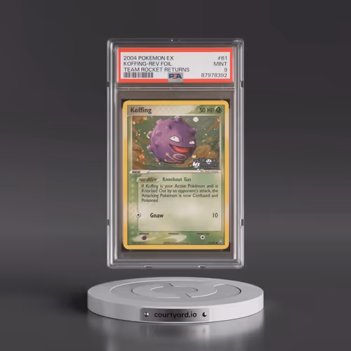 2004 Pokémon EX Team Rocket Returns #61 Koffing - Reverse Foil (PSA 9 MINT)