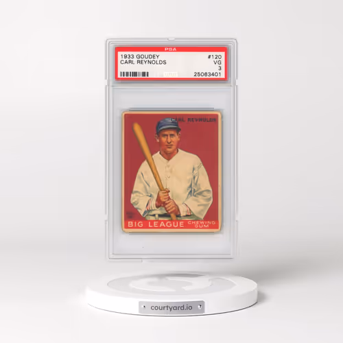 1933 Goudey #120 Carl Reynolds (PSA 3 VG)
