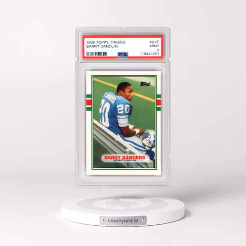 1989 Topps Traded #83T Barry Sanders (PSA 9 MINT)