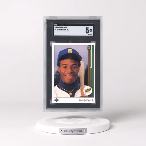1989 Upper Deck #1 Ken Griffey Jr - Star Rookie (SGC 5 EX)