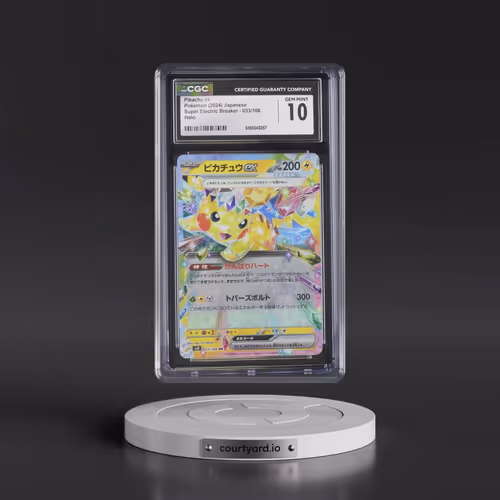 2024 Super Electric Breaker - sv8 #033/106 Pikachu ex - Holo (CGC 10 GEM MINT)