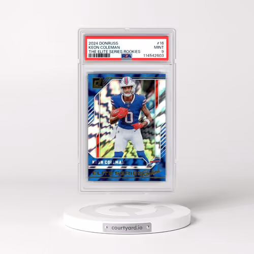 2024 Panini Donruss the Elite Series Rookies #16 Keon Coleman (PSA 9 MINT)
