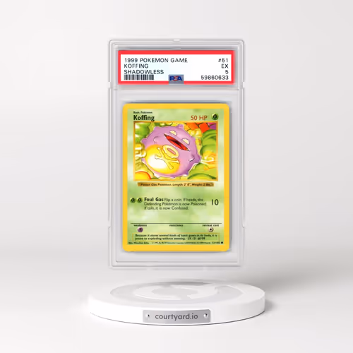 1999 Pokémon Game #51 Koffing - Shadowless (PSA 5 EX)