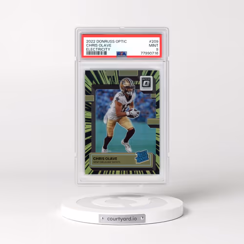 2022 Panini Donruss Optic #209 Chris Olave - Electricity (PSA 9 MINT)