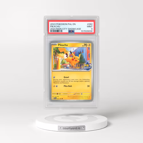 2023 Pokémon Pal EN-Paldea Evolved #062 Pikachu - 2024 Rain City Showcase (PSA 9 MINT)